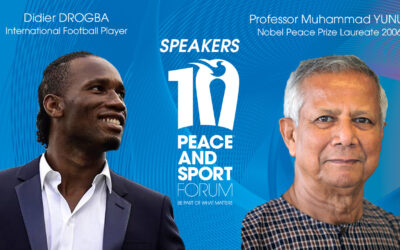 Le professeur Muhammad Yunus et Didier Drogba seront intervenants au Forum International Peace and Sport 2017