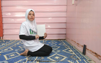 Live together on April6 – Young refugees from Zaatari and Azraq camps share a moment of joy through sport